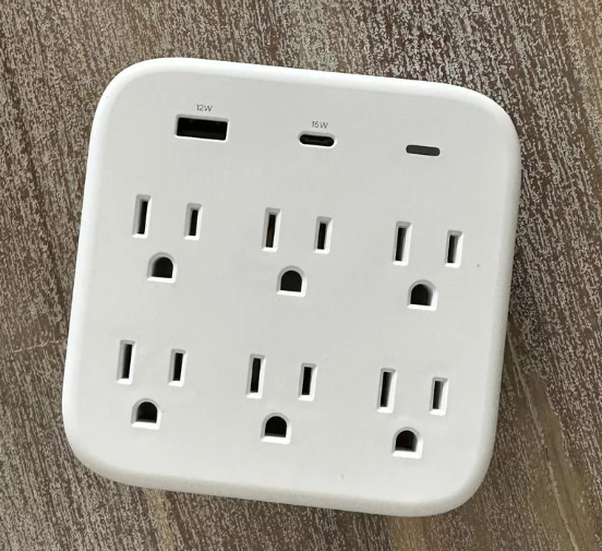 Multi-Outlet Wall Tap Surge Protector with USB-C and USB-A Charging Ports