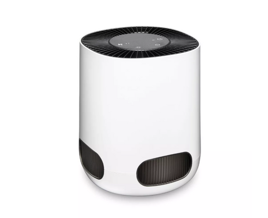 Compact 360-Degree Tabletop Air Purifier with True HEPA Filtration and Timer Function