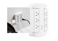 Flexible Swivel Surge Protector Wall Tap with 6 Rotating AC Outlets
