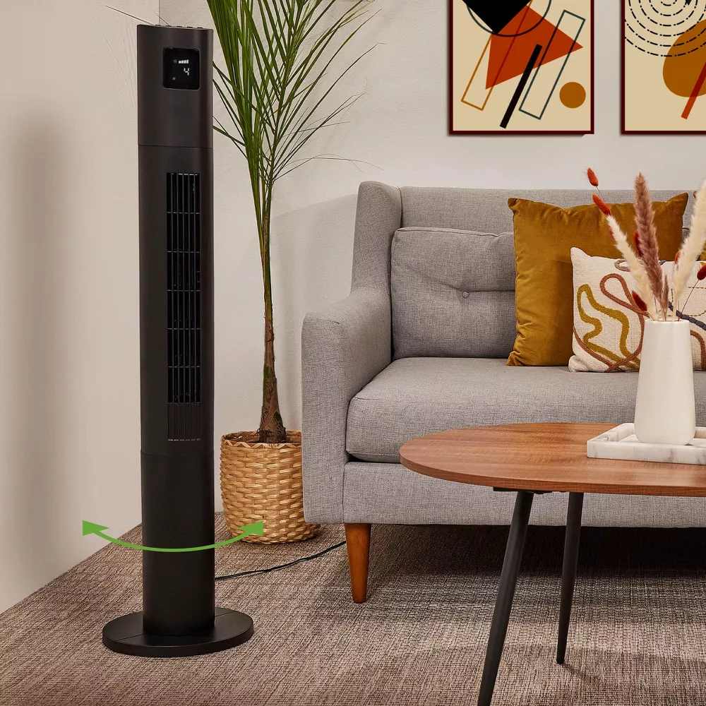 45 Inch Digital Oscillating Tower Fan with Remote Control