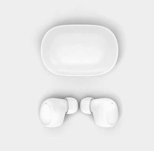 Sweat-Resistant True Wireless Earbuds with Secure Fit and Portable Power Case